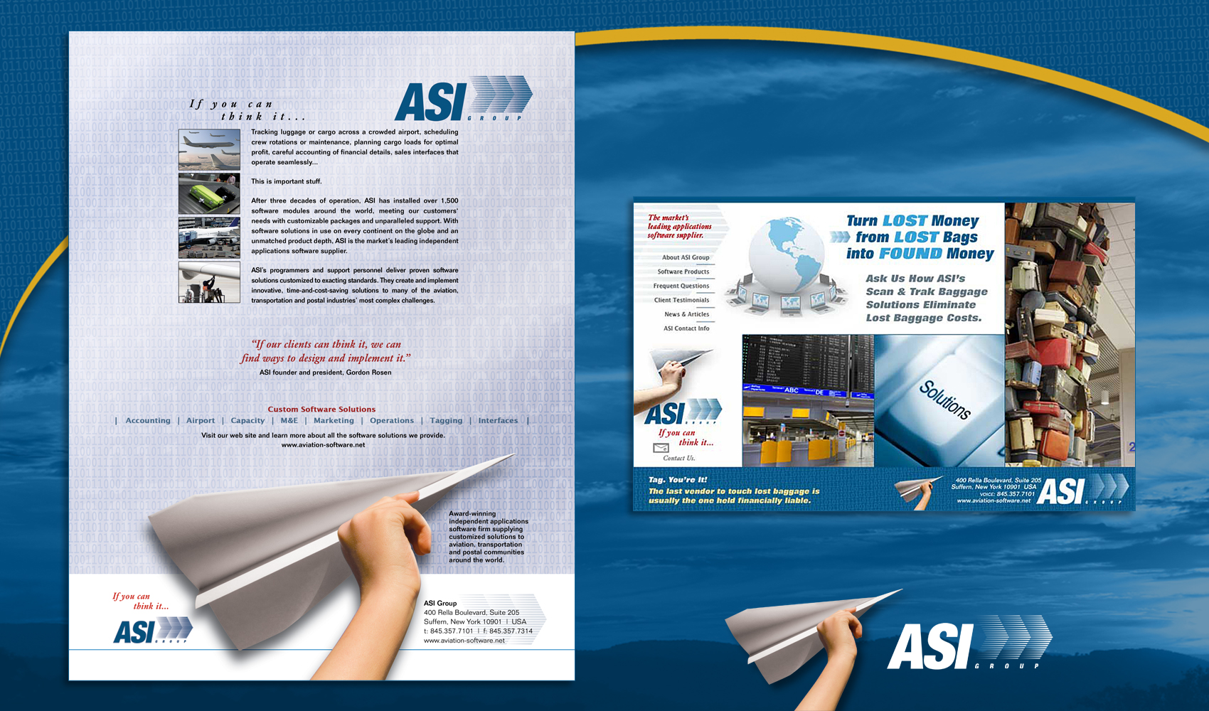 Aviation Software - Print & Web Ads